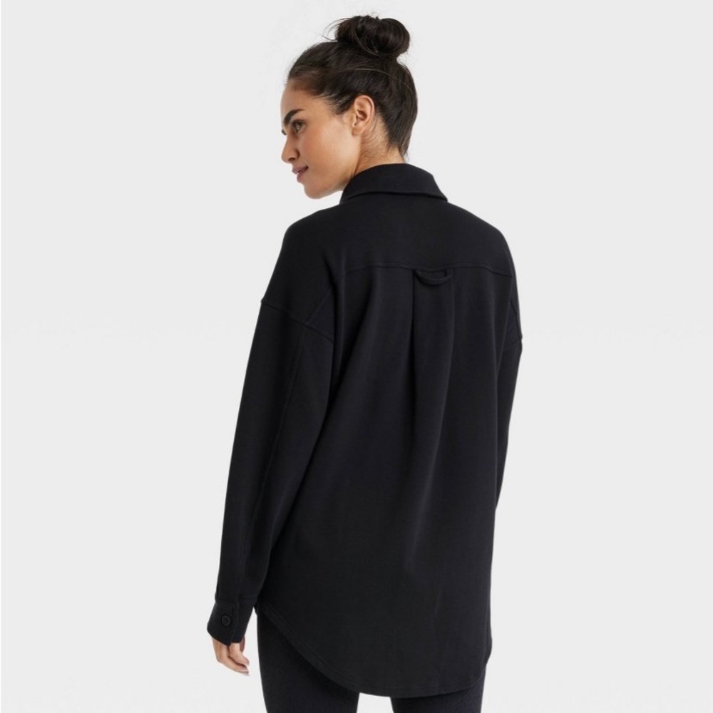 Women's French Terry Button Down Shacket
- JoyLab™ Black nwt - Picture 3 of 7